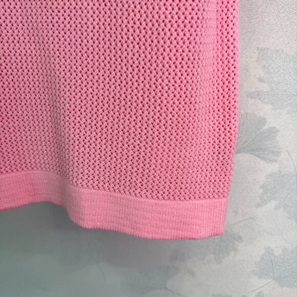 Acne Studios 2026 New Pink Mesh Polo Shirt - Picture 5 of 8